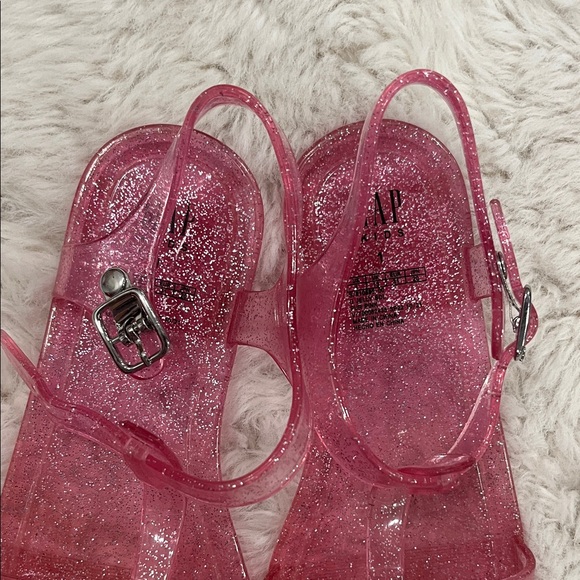GAP Pink Glitter Sandals and Black Flats - Picture 2 of 4
